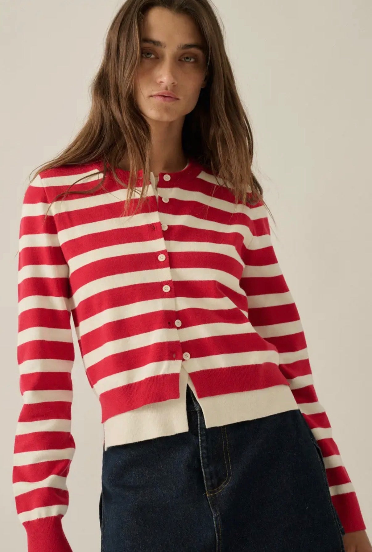 Cami Striped Cardigan