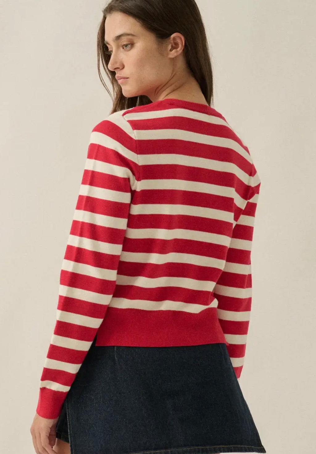 Cami Striped Cardigan