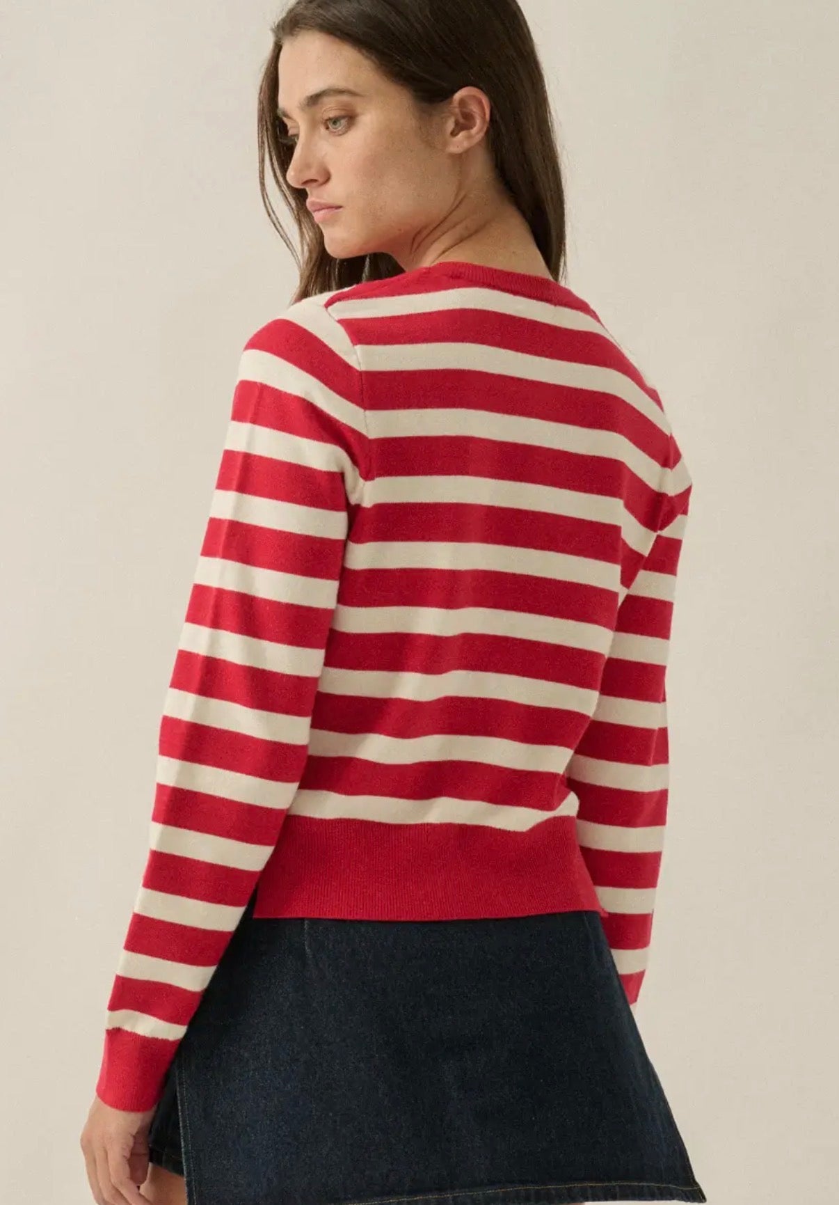 Cami Striped Cardigan