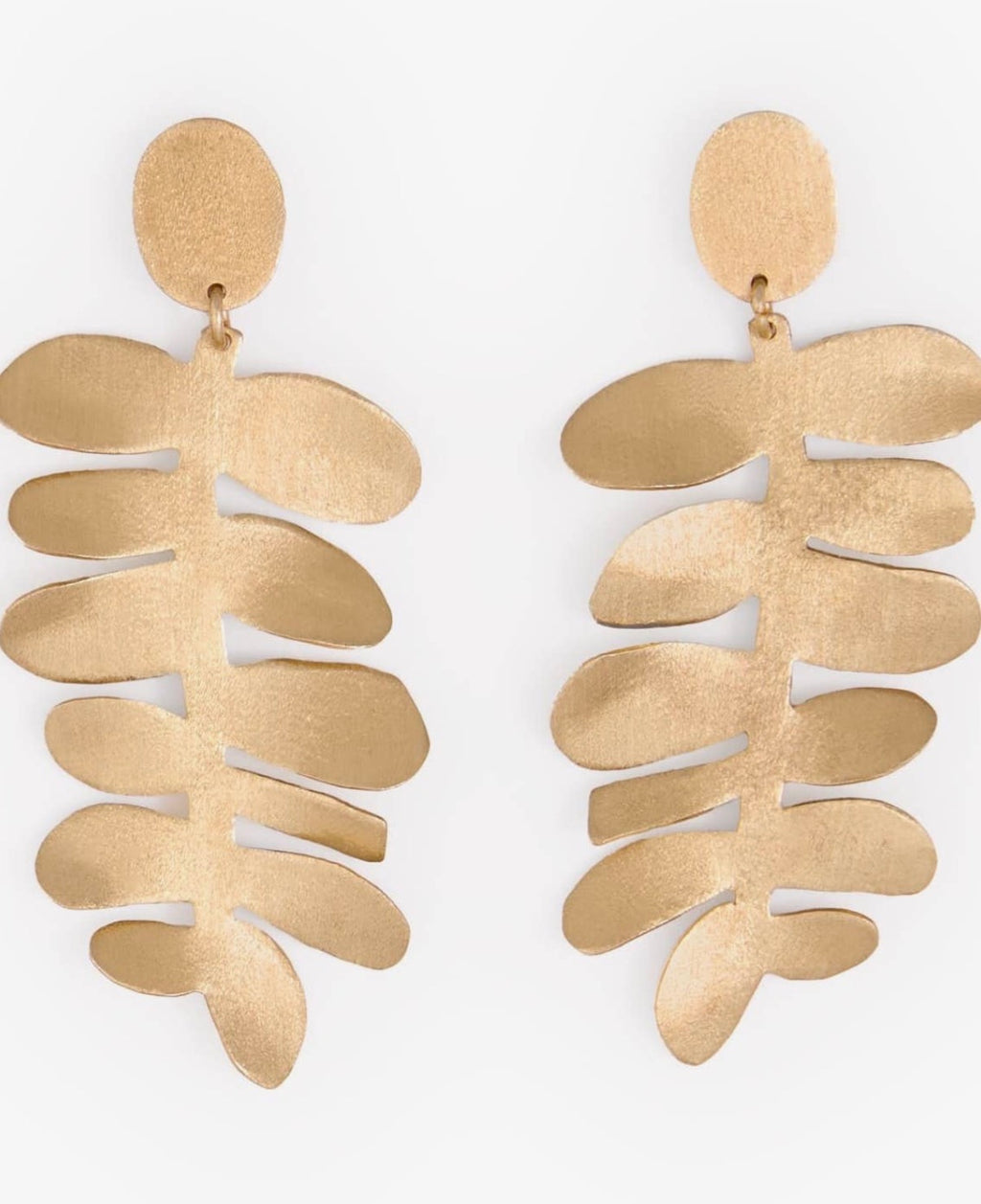 Ink + Alloy Leaf Drop Earrings