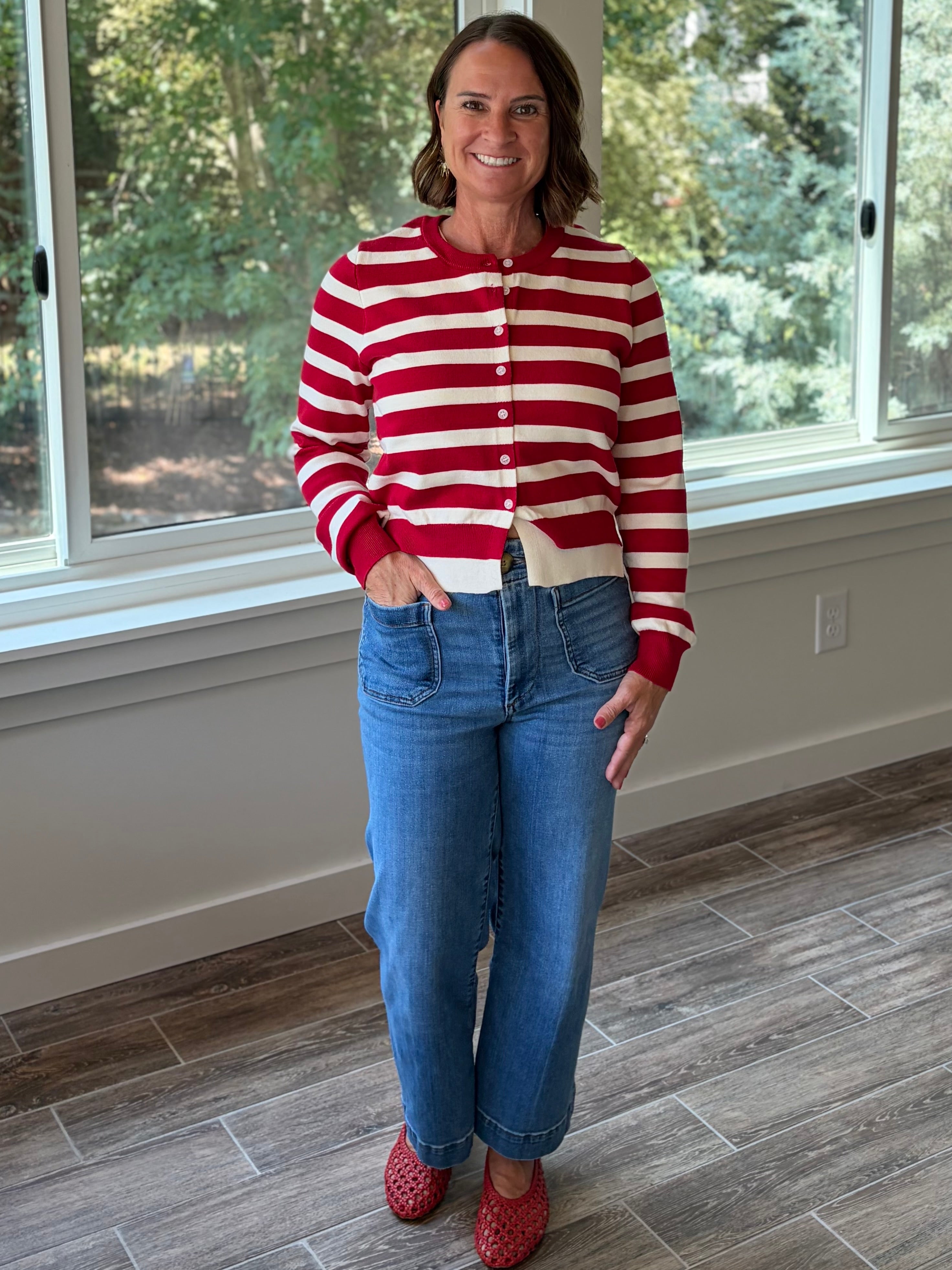 Cami Striped Cardigan