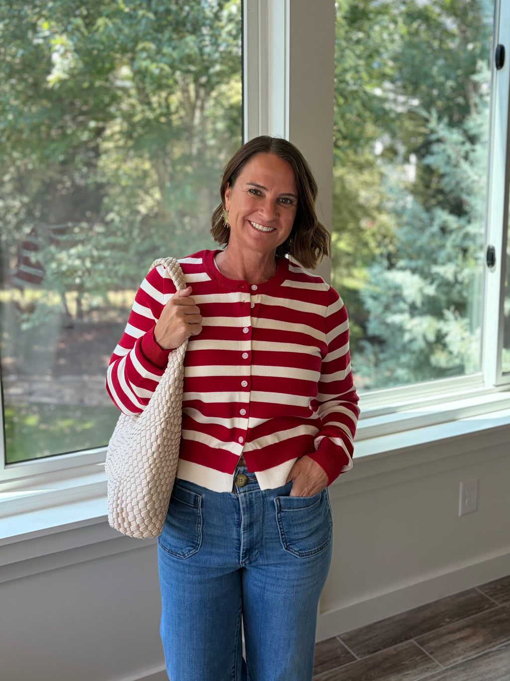 Cami Striped Cardigan