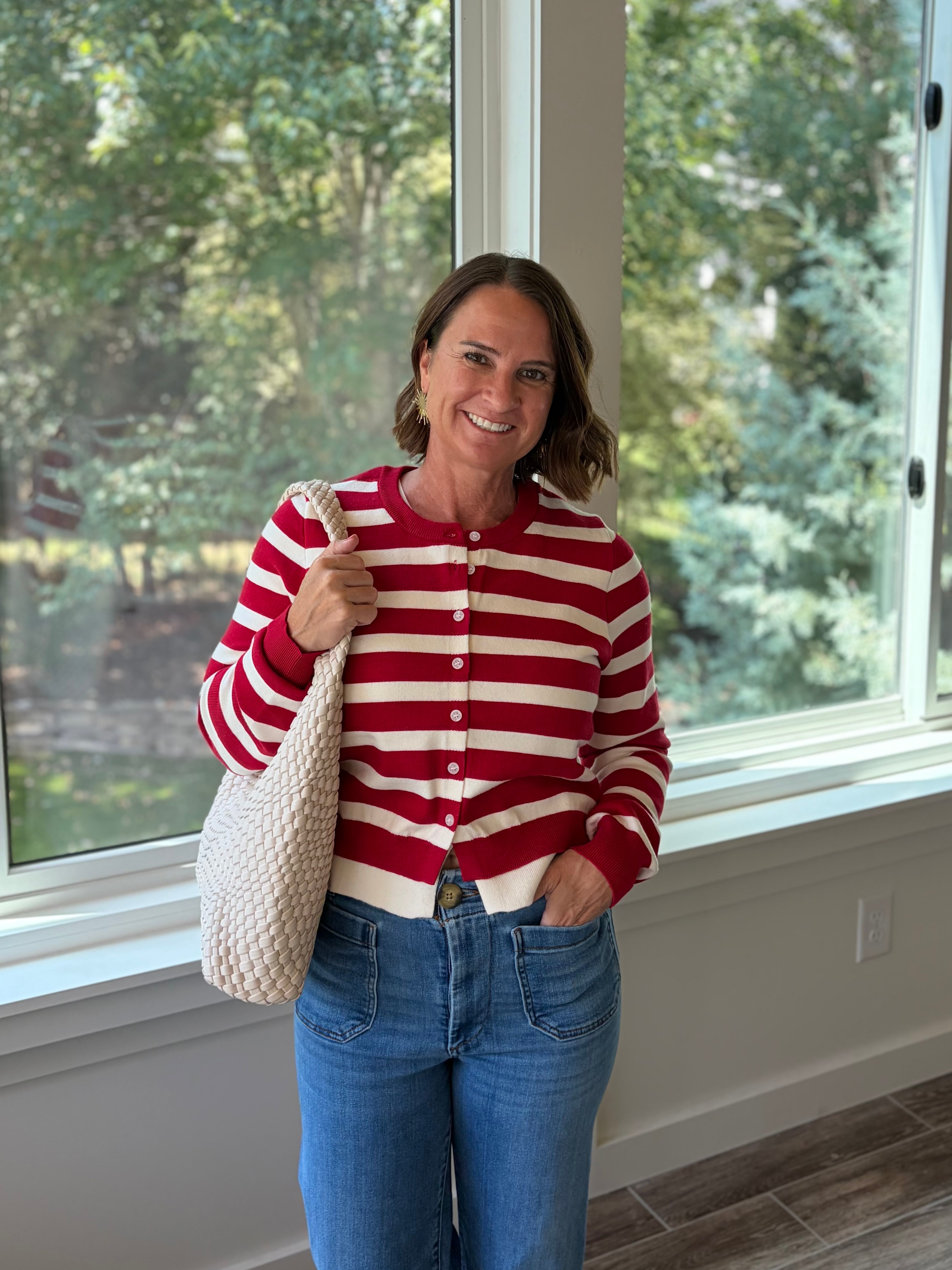 Cami Striped Cardigan