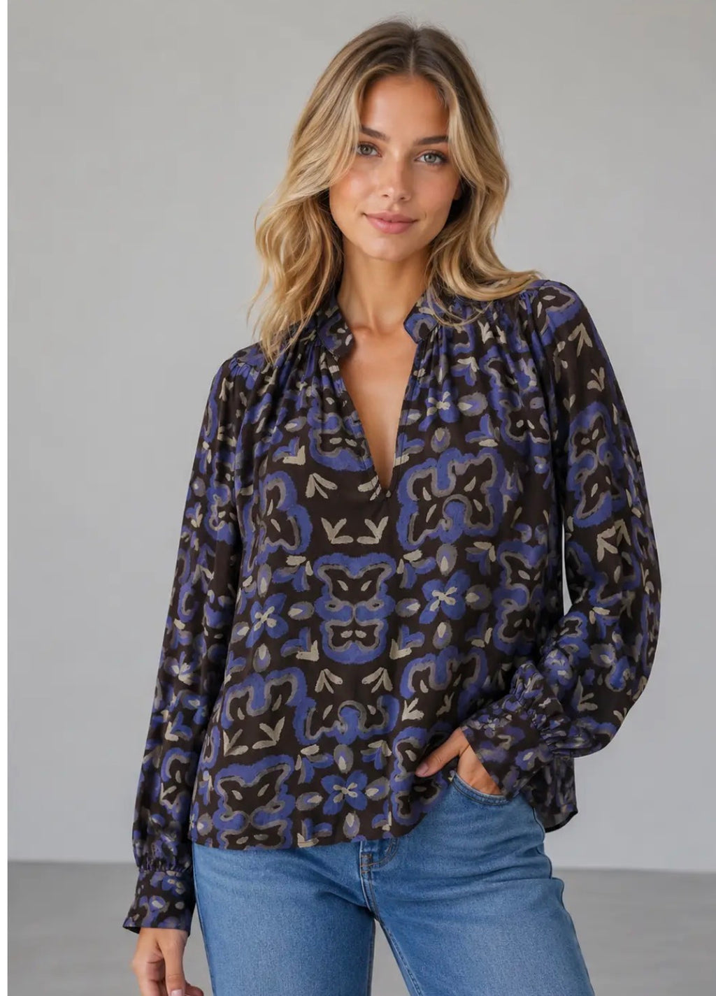 Patricia Abstract Blouse