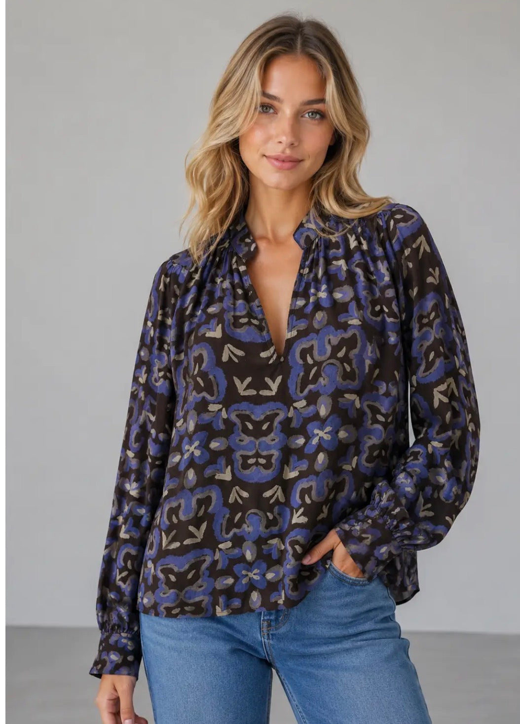 Patricia Abstract Blouse