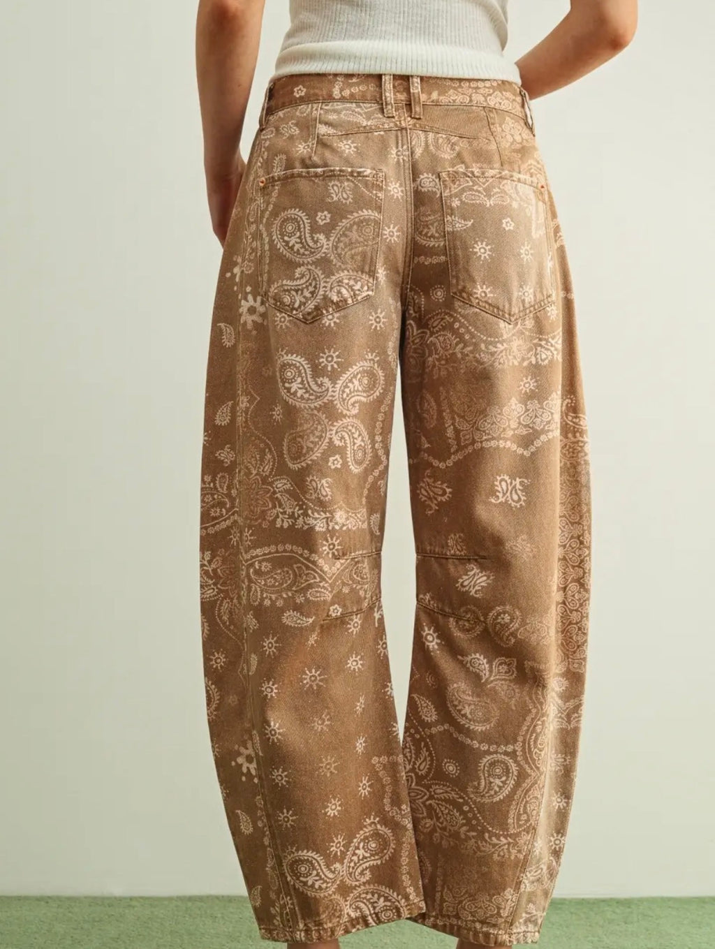Cassie Paisley Denim Pants