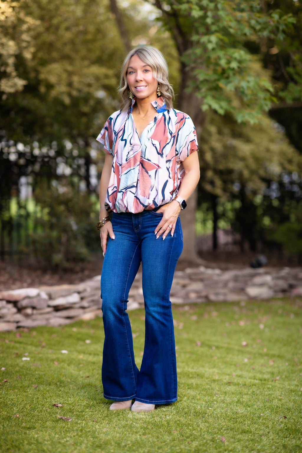 Abby Abstract Blouse