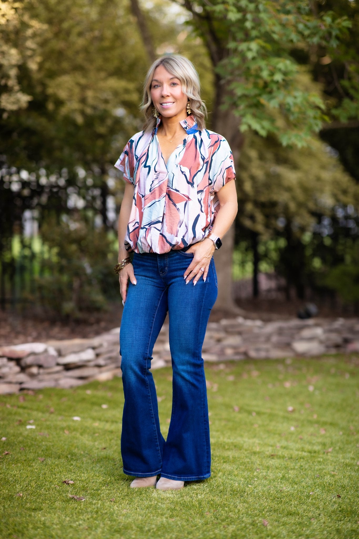 Abby Abstract Blouse