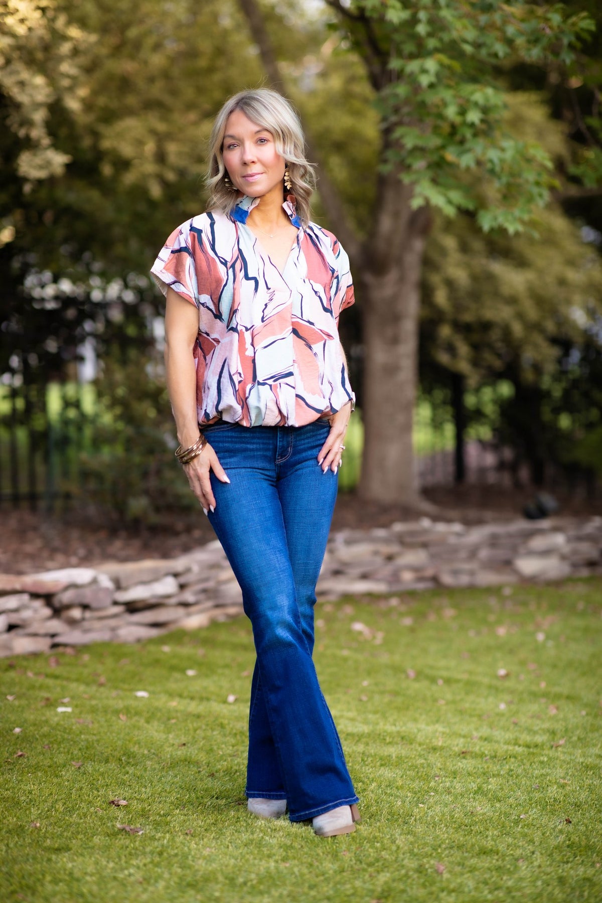 Abby Abstract Blouse