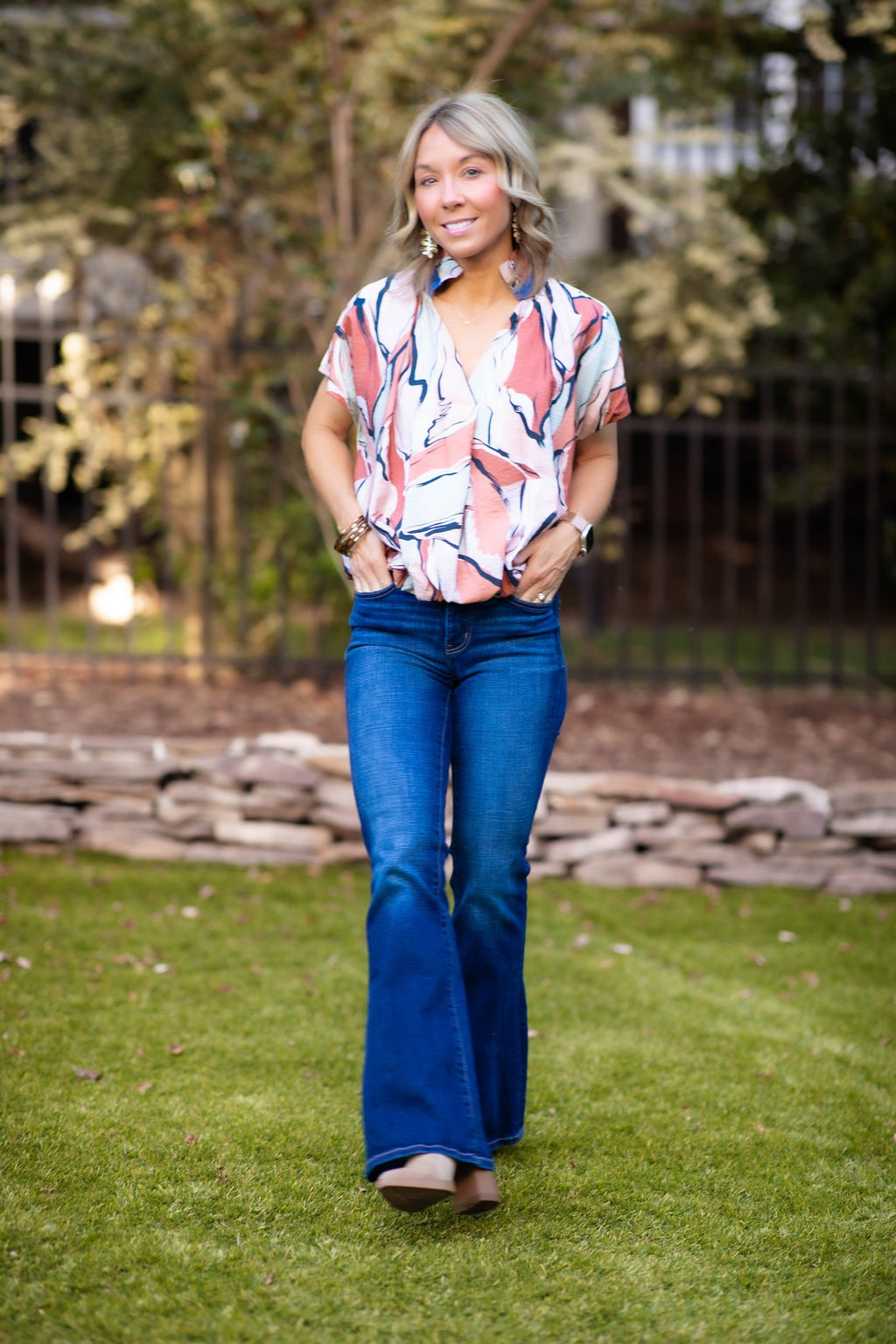 Abby Abstract Blouse