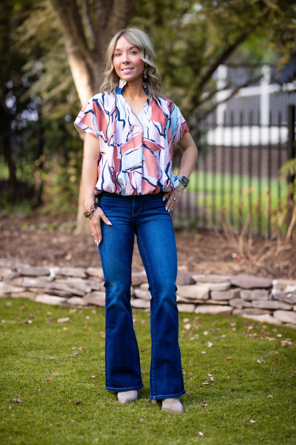Abby Abstract Blouse