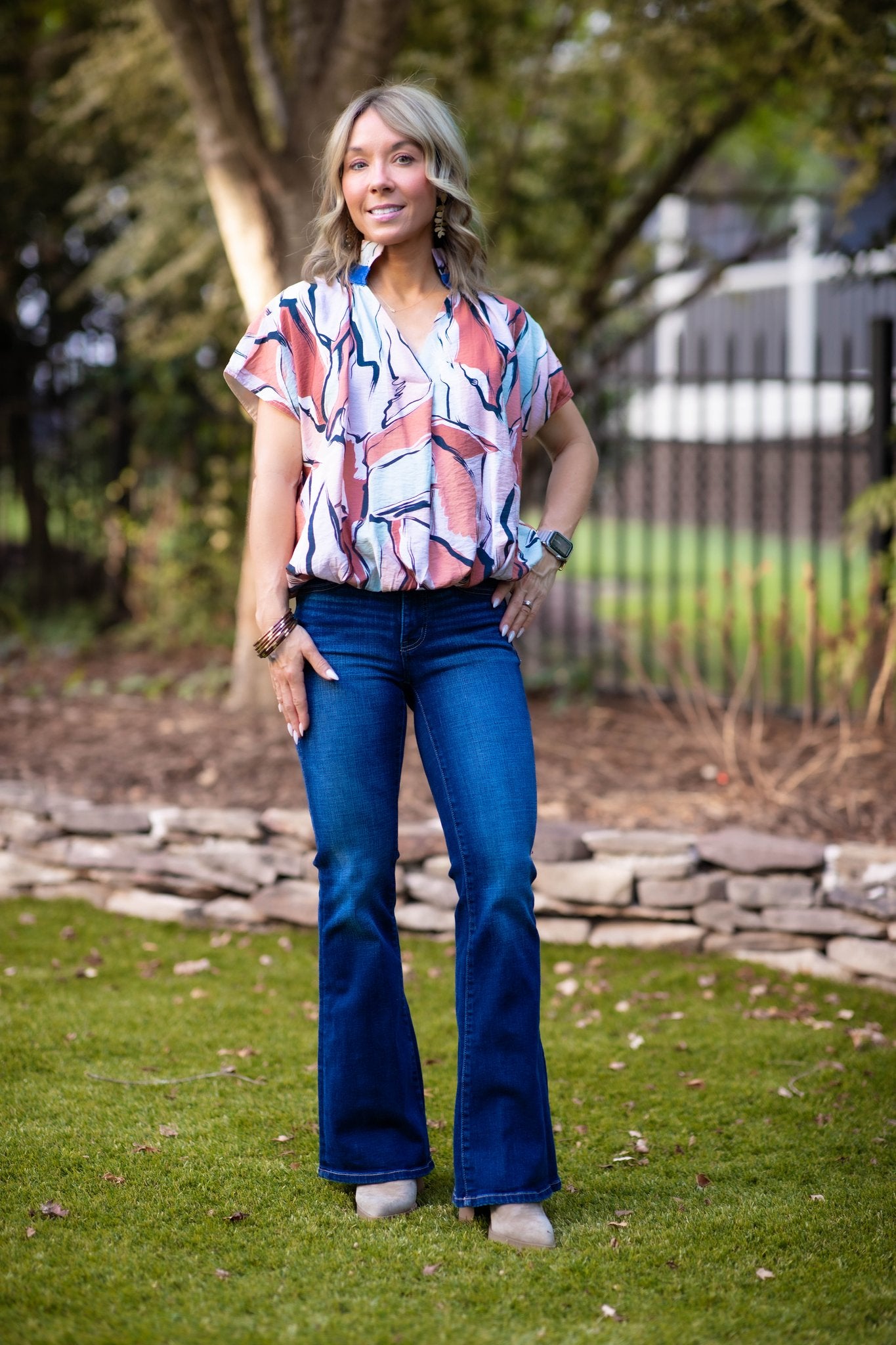 Abby Abstract Blouse