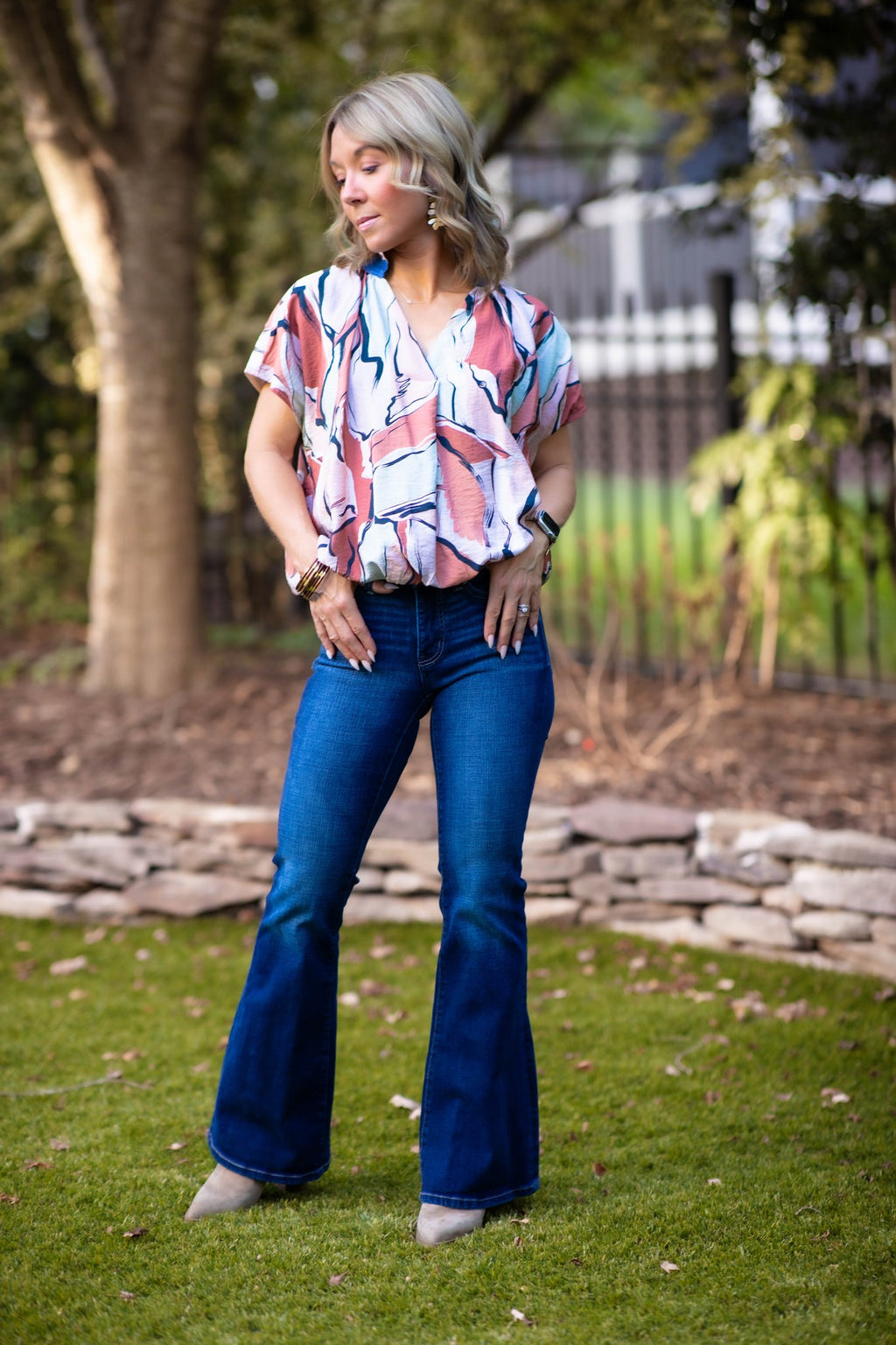 Abby Abstract Blouse