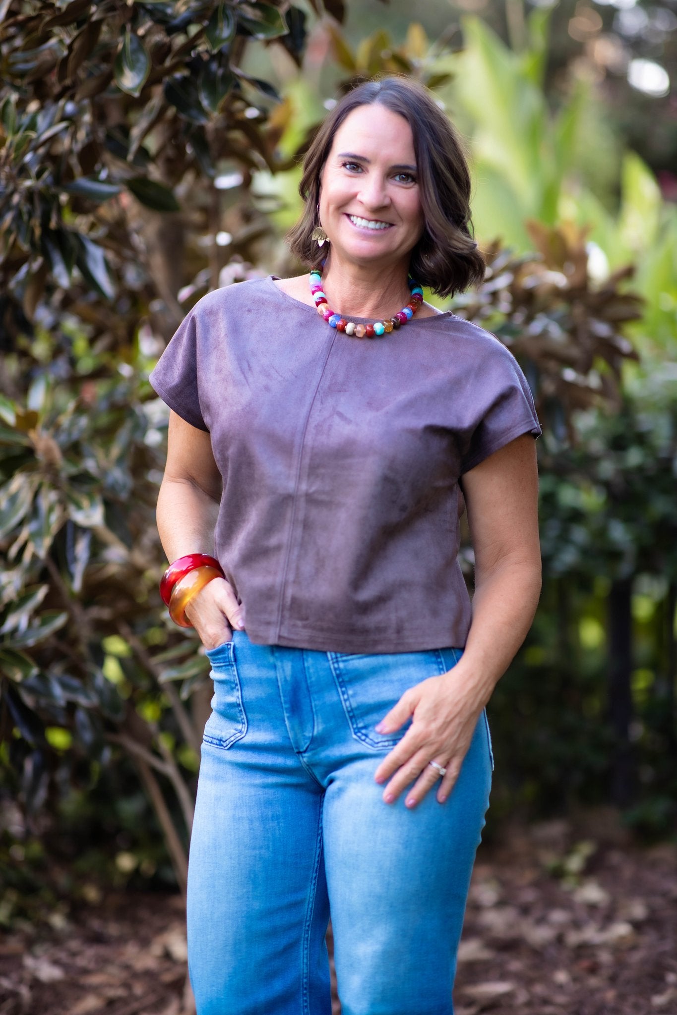 Brianna Suede Top