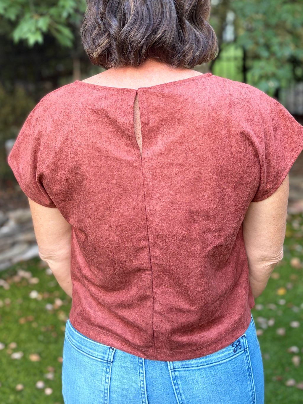 Alaina Suede Top