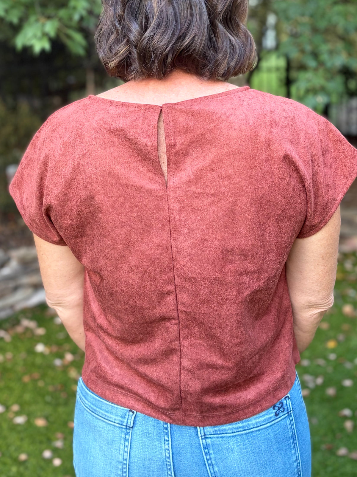 Alaina Suede Top