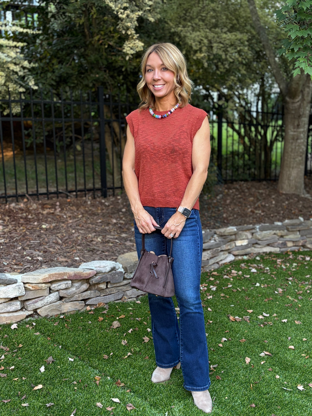 Mya Sleeveless Sweater