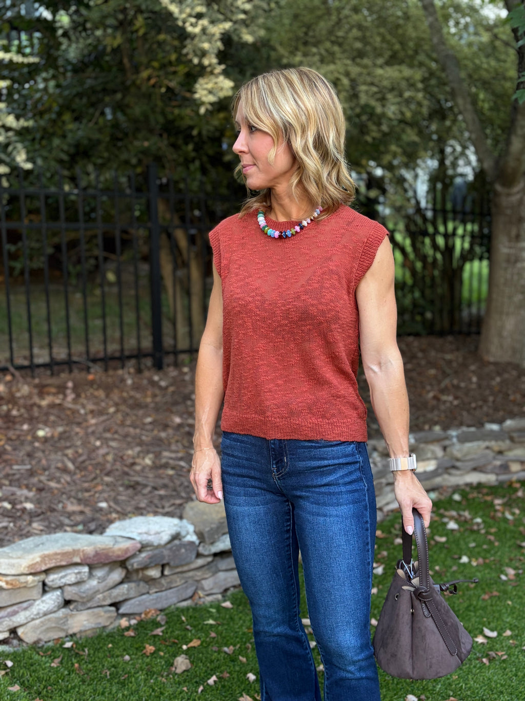 Mya Sleeveless Sweater