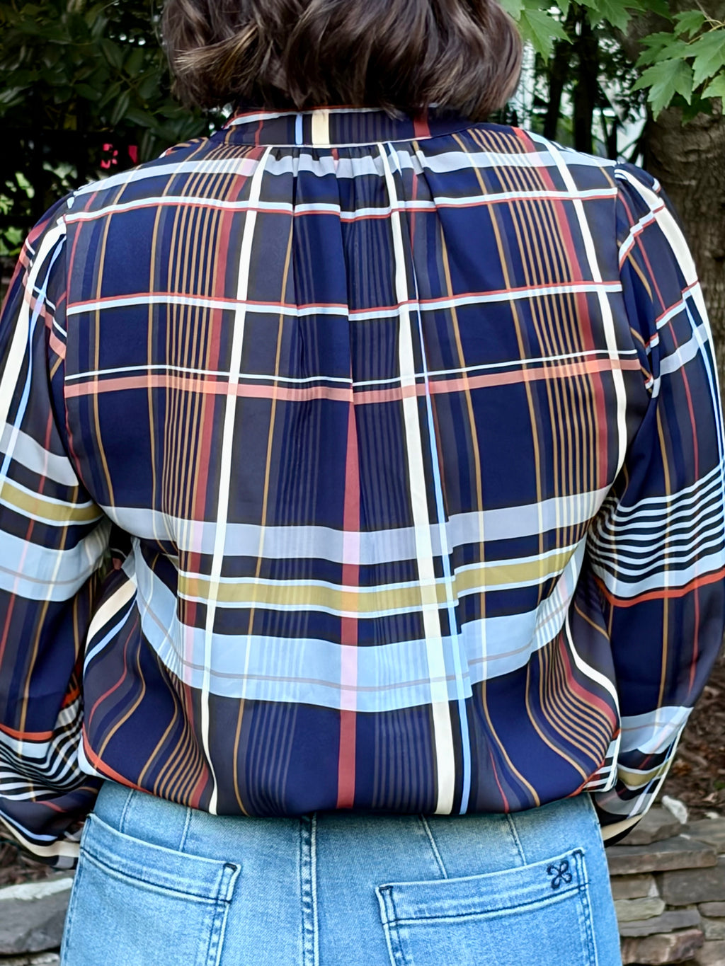 Jane Plaid Blouse