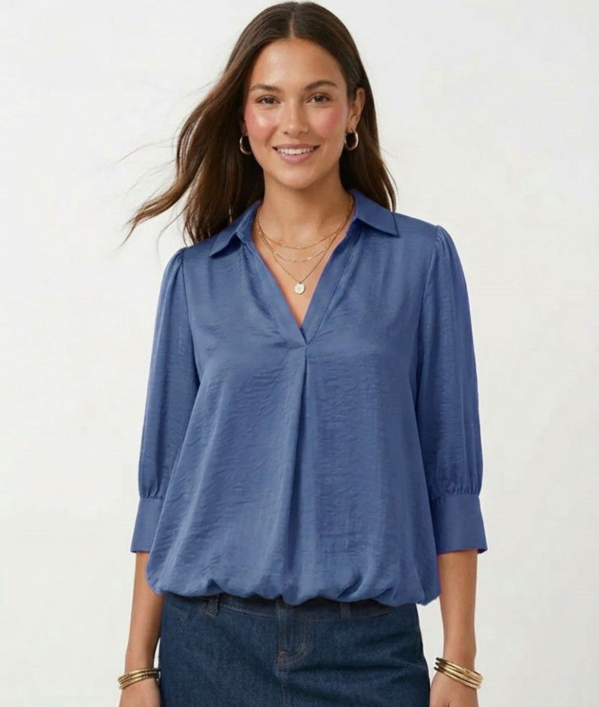 Kate Bubble Hem Blouse