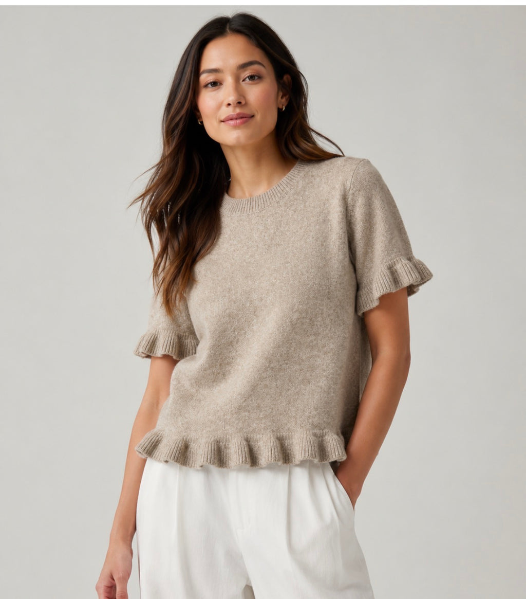 Lillian Ruffle Sweater