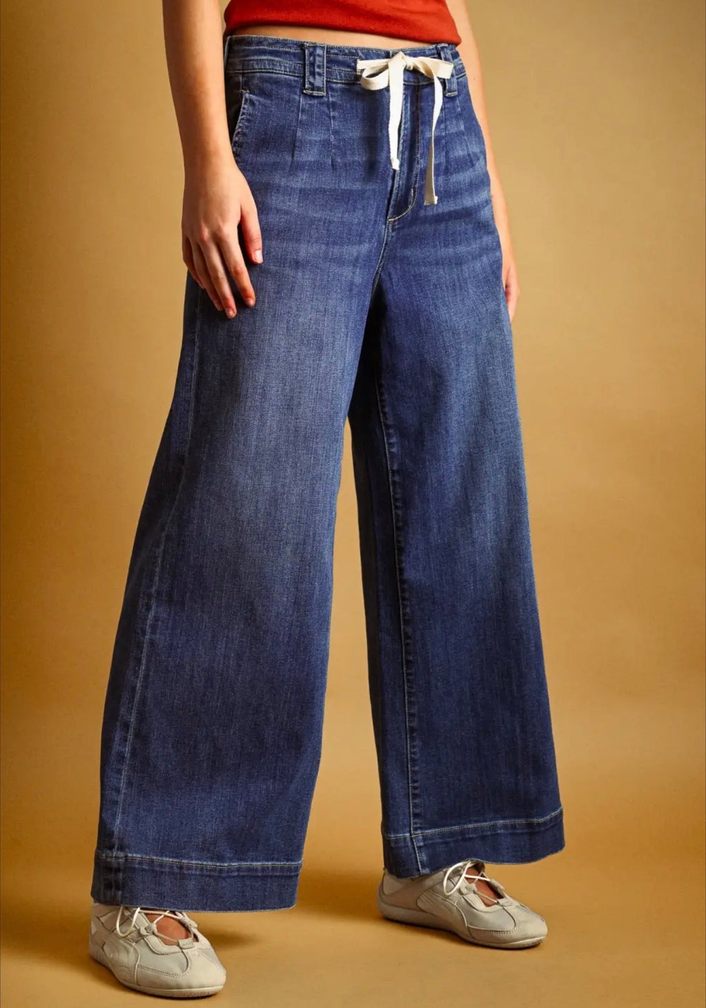 Sklyer Dark Tied Denim Pants