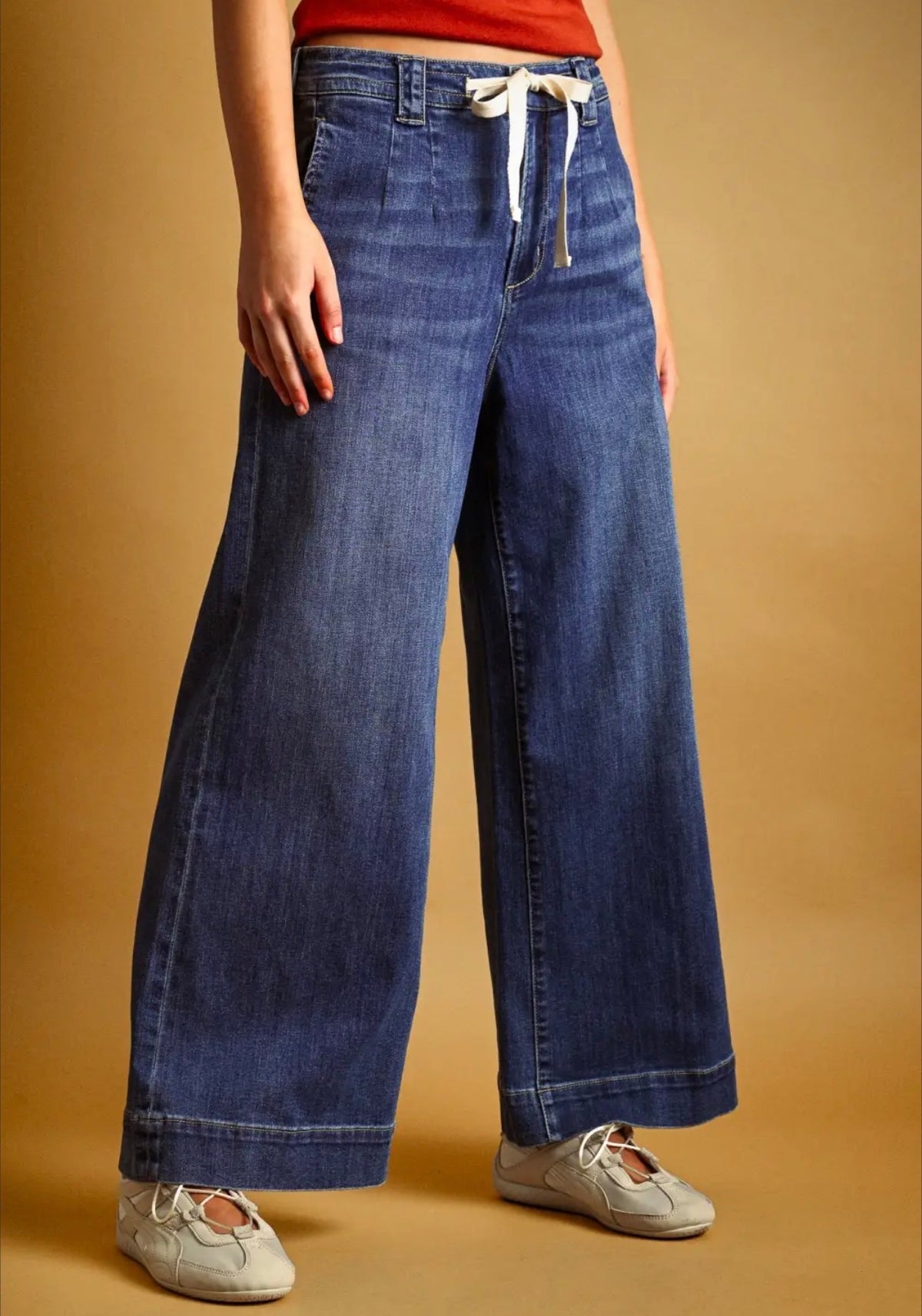 Sklyer Dark Tied Denim Pants