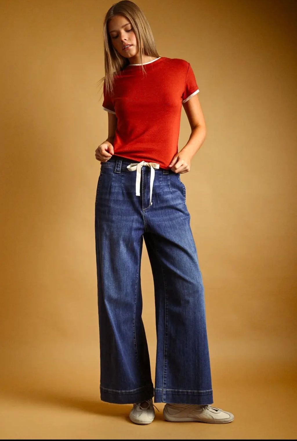 Sklyer Dark Tied Denim Pants