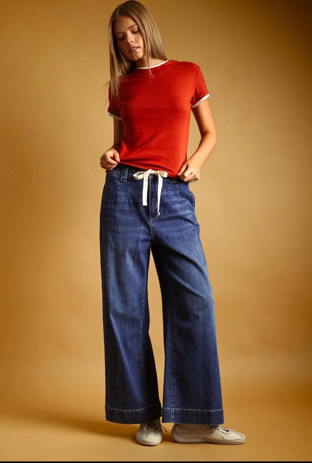 Sklyer Dark Tied Denim Pants