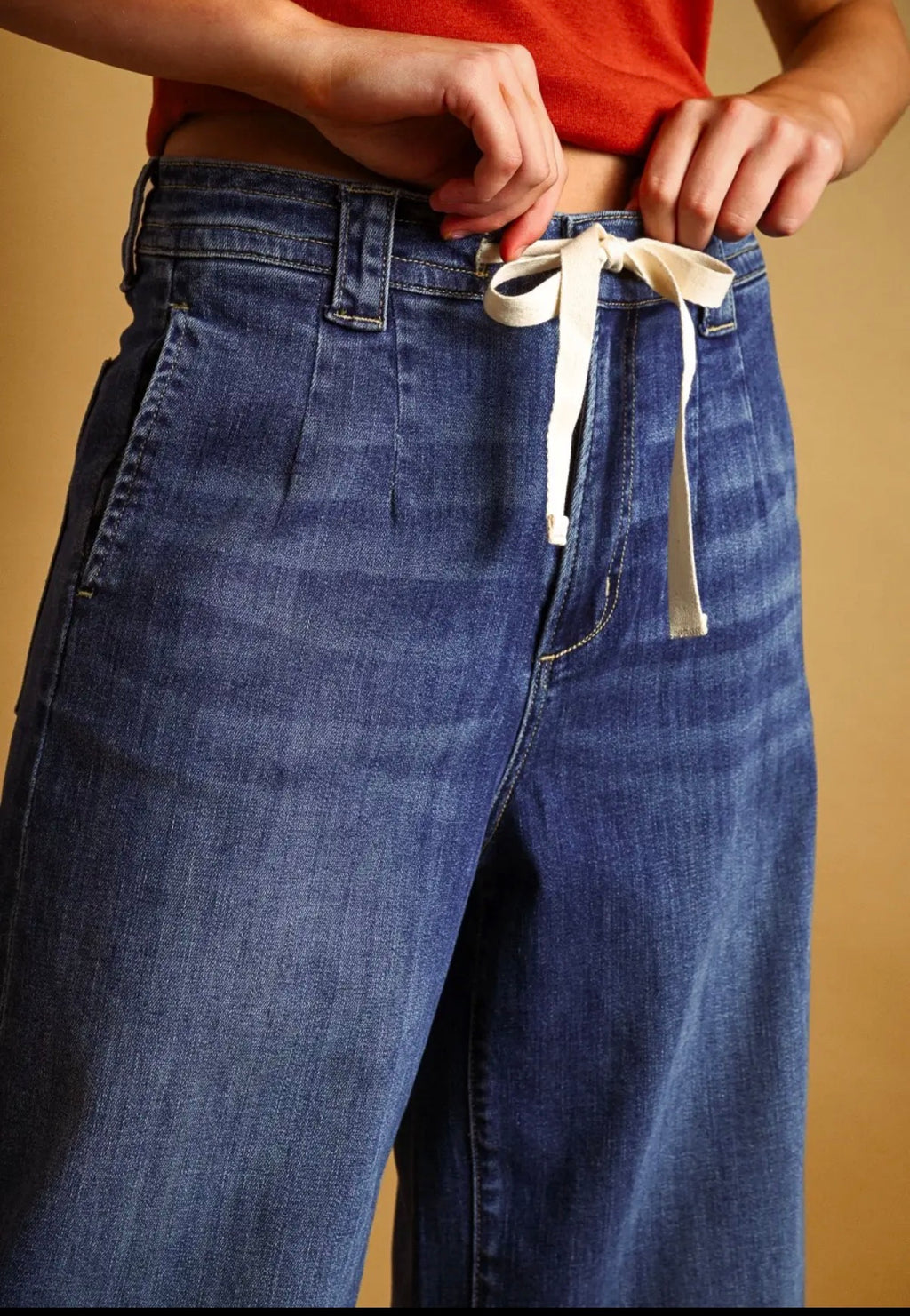 Sklyer Dark Tied Denim Pants