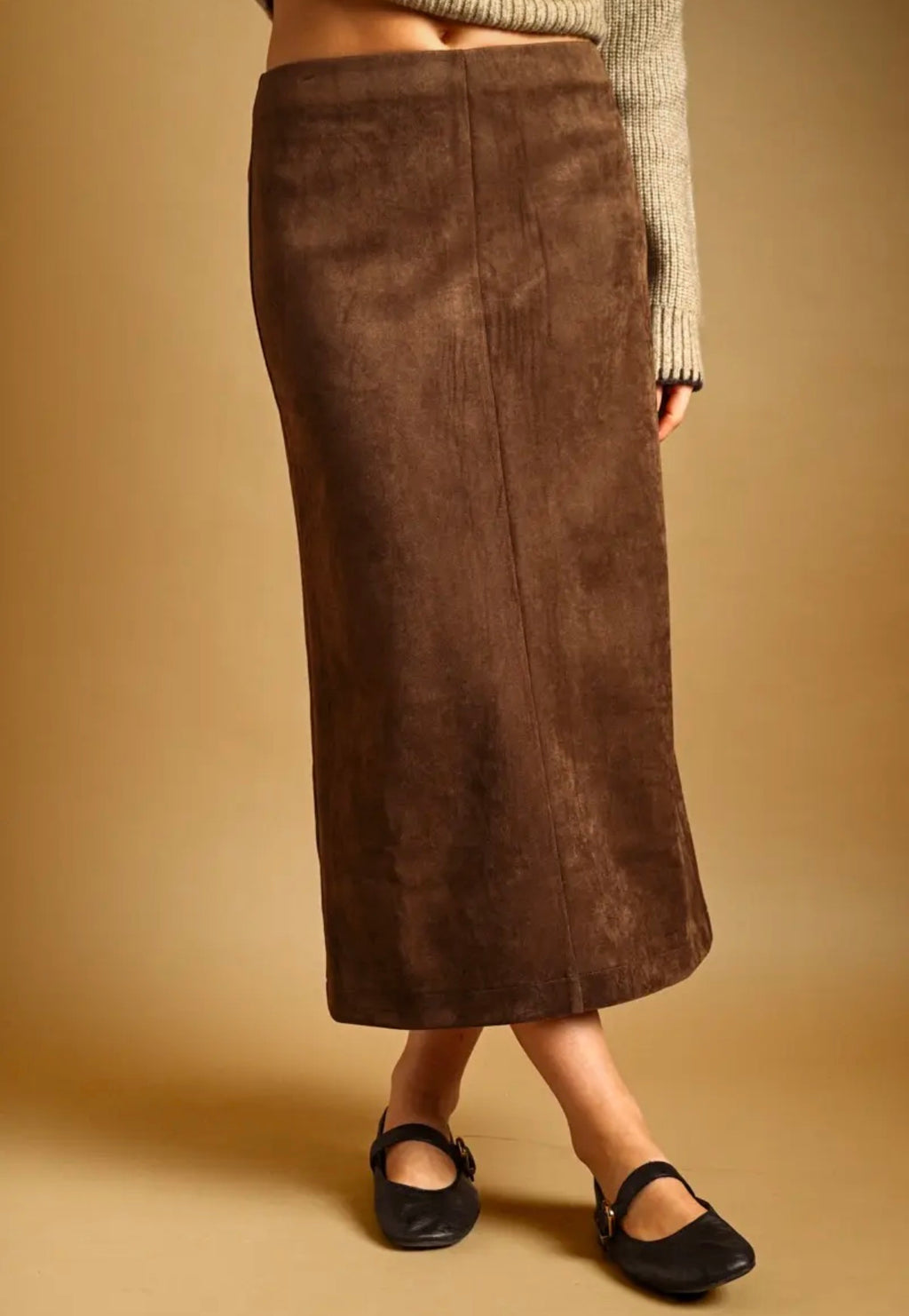 Victoria Suede Skirt