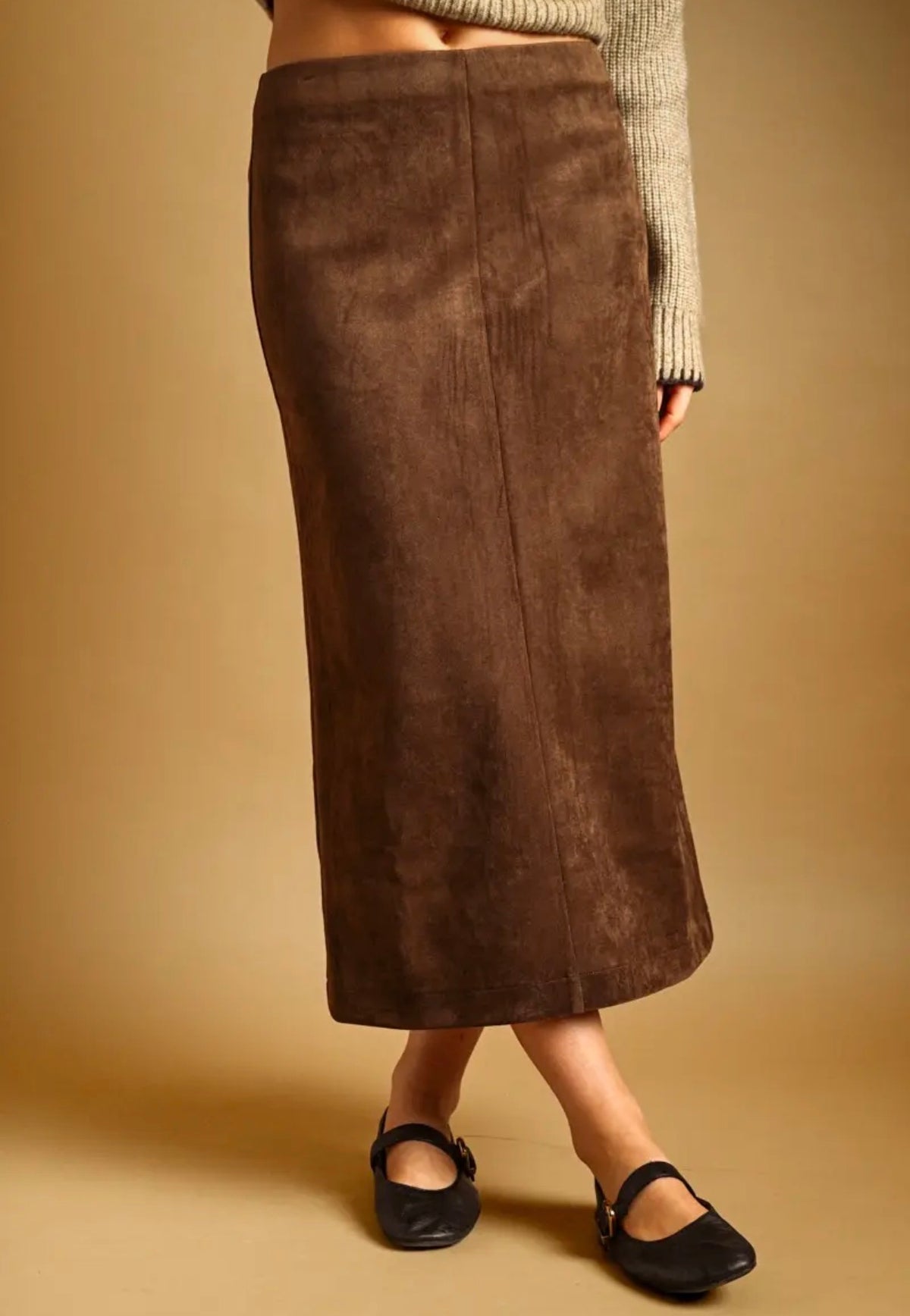 Victoria Suede Skirt
