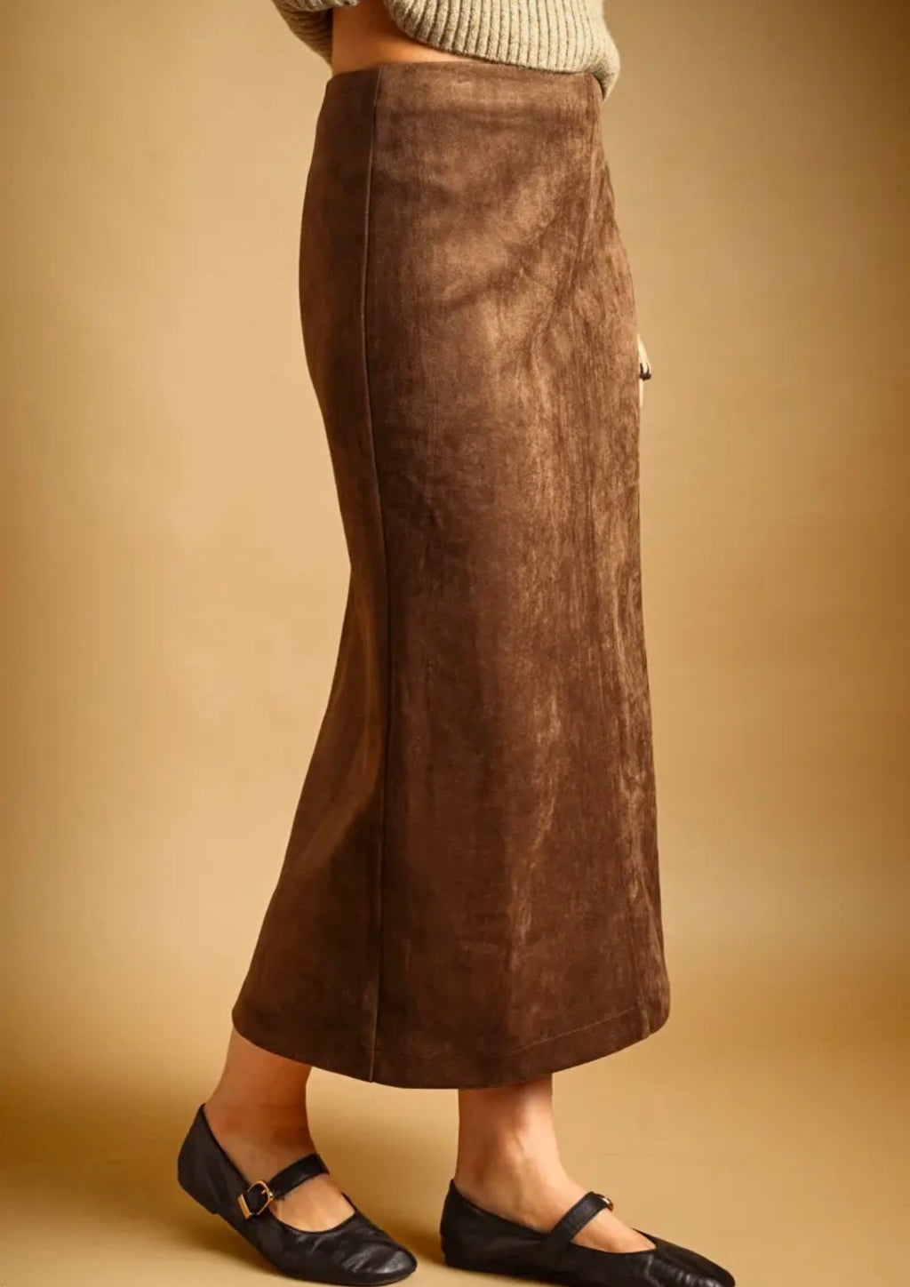 Victoria Suede Skirt