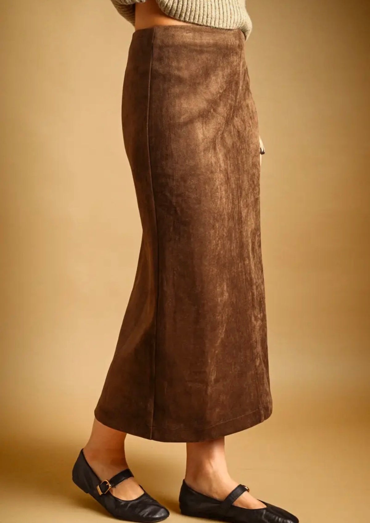 Victoria Suede Skirt