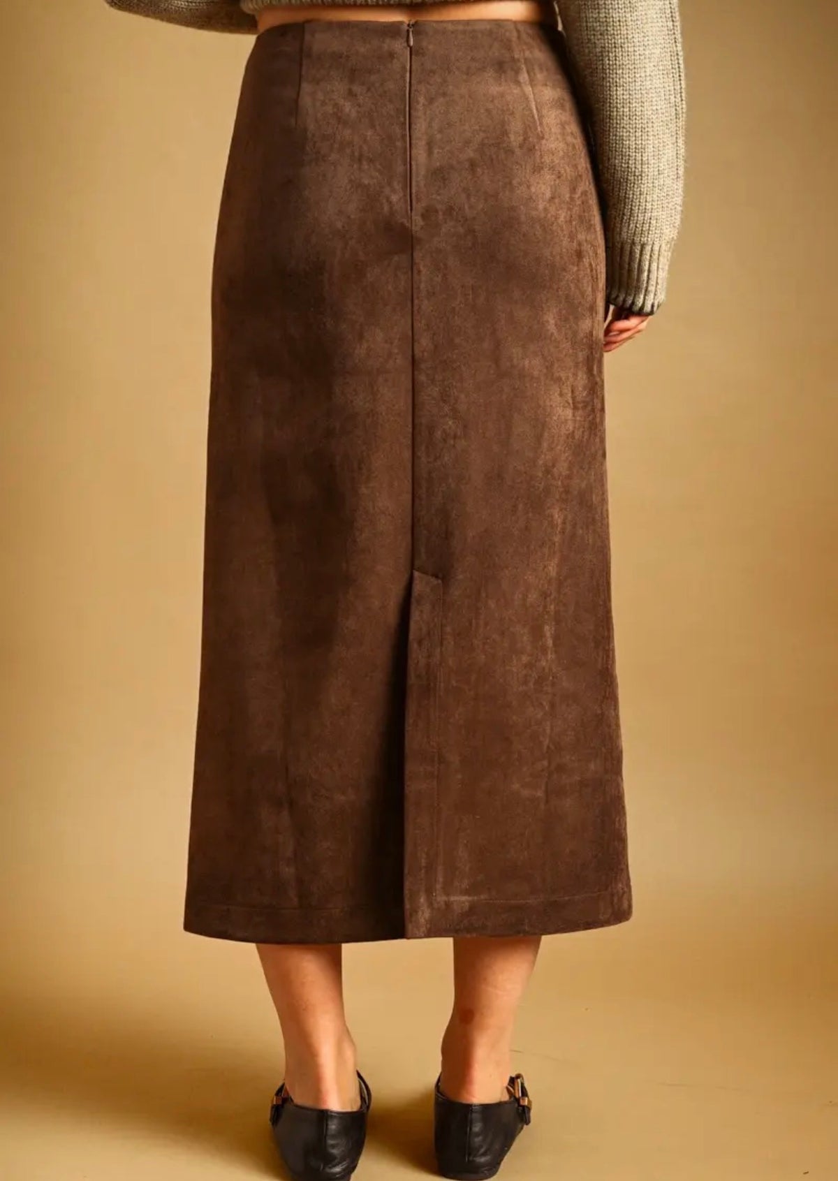 Victoria Suede Skirt