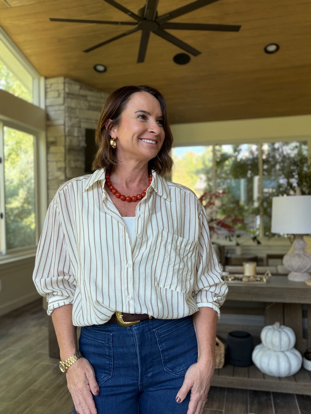 Emery Stripe Blouse