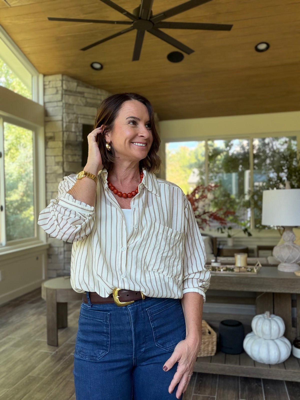 Emery Stripe Blouse