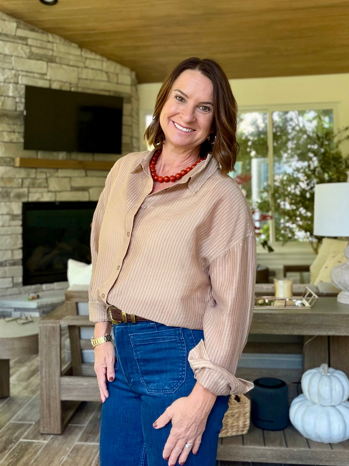 Carrie Stripe Blouse