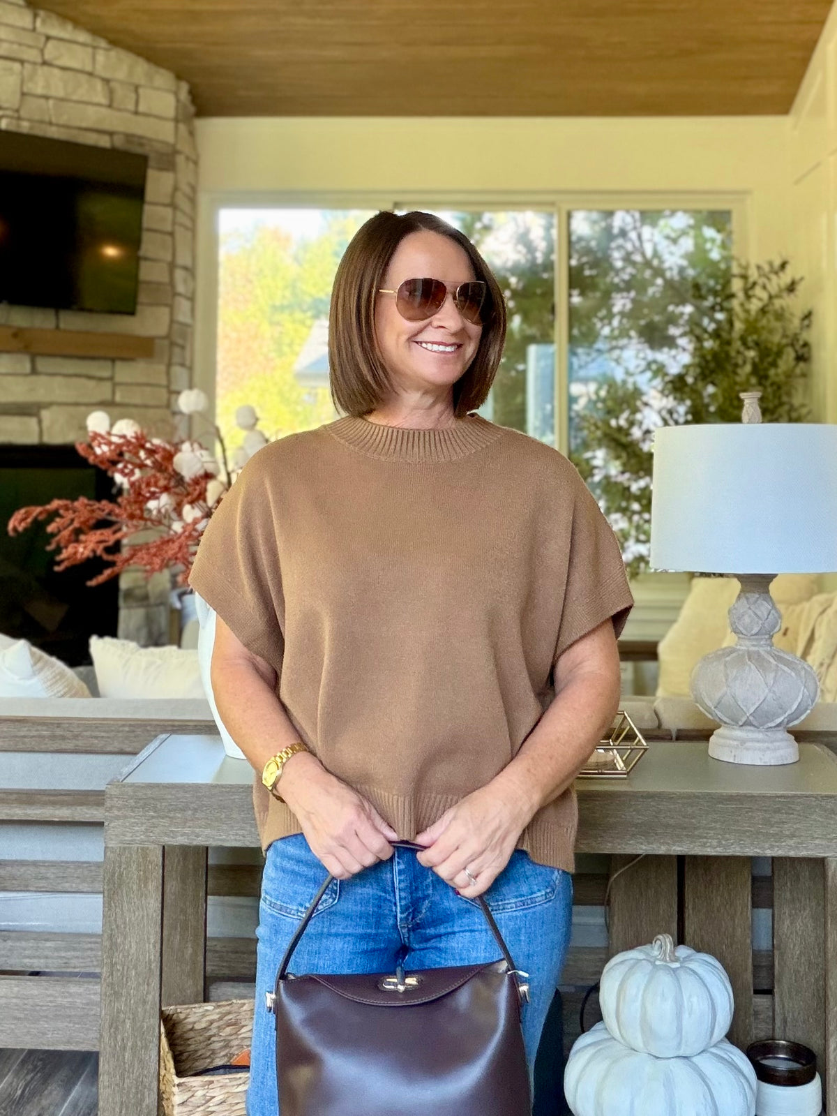 Sallie Short Sleeve Sweater