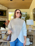 Elizabeth Color Block Sweater by Karen Kane