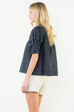 Load image into Gallery viewer, Natalia Navy Top by THML
