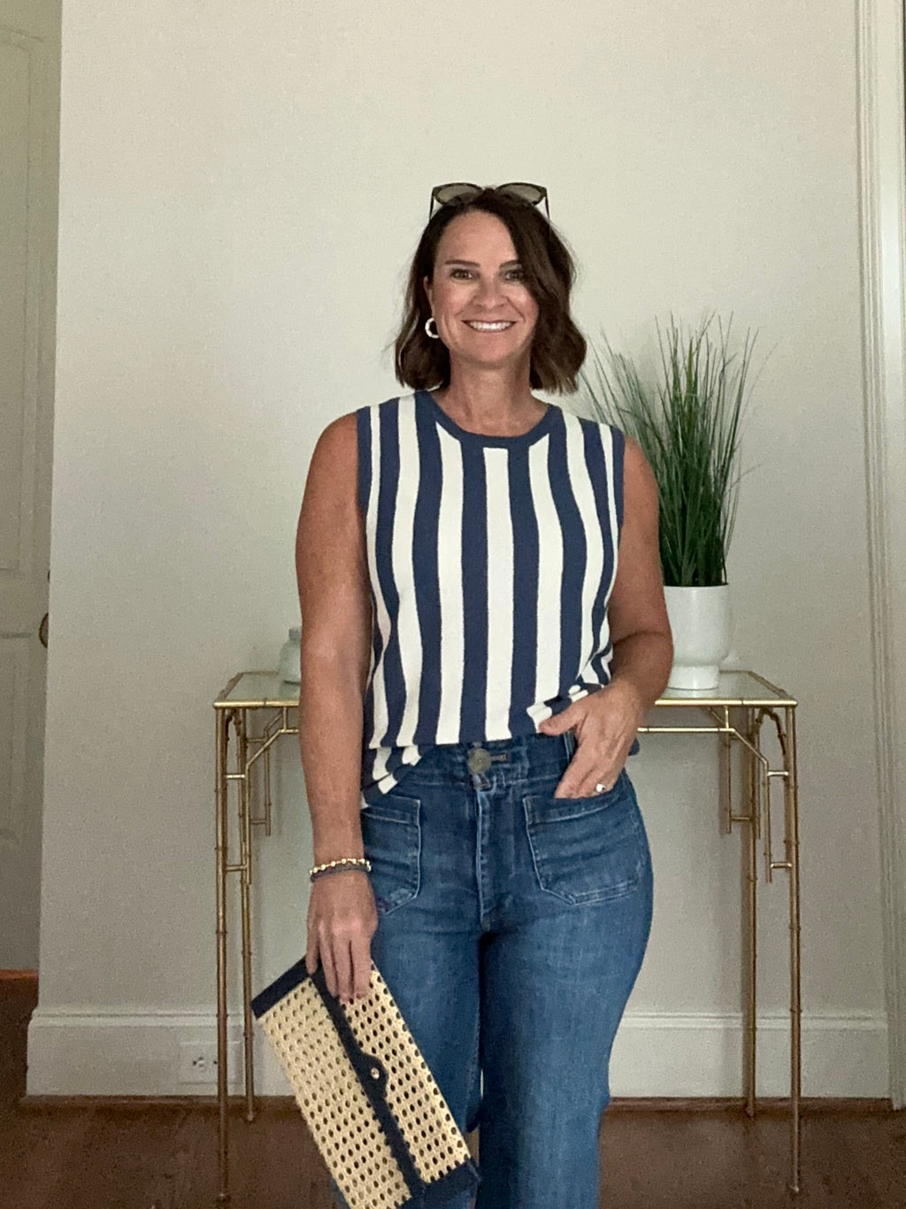 Veronica Stripe Sweater Tank