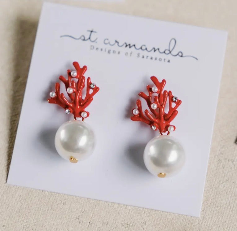 Coral Pearl Drops