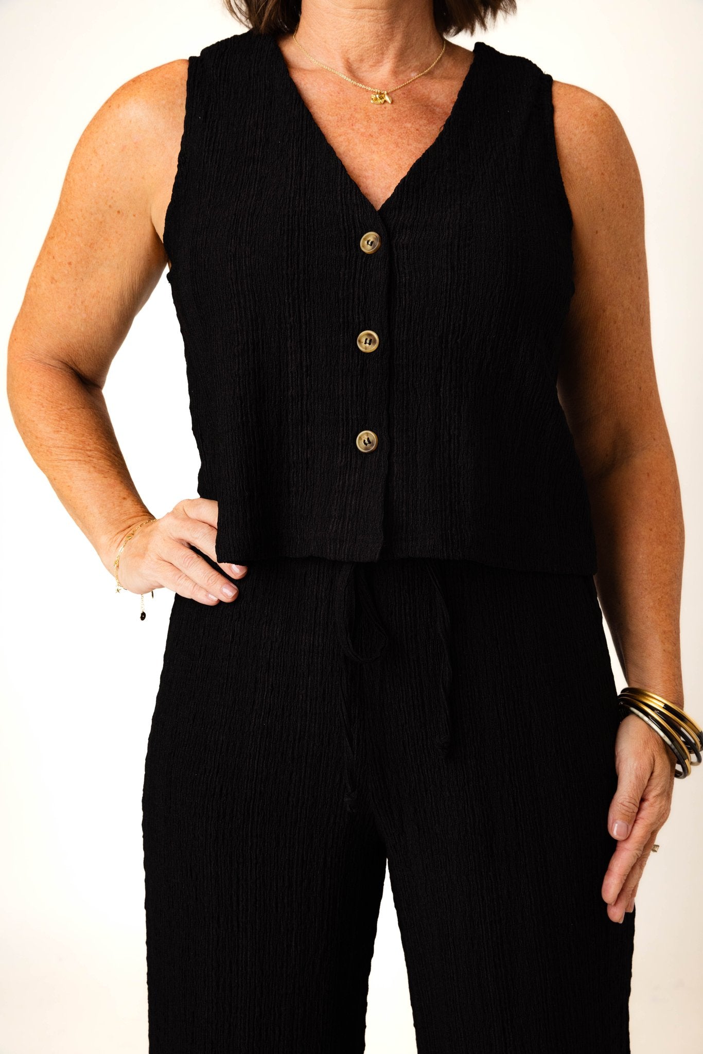 Sabrina Textured Top
