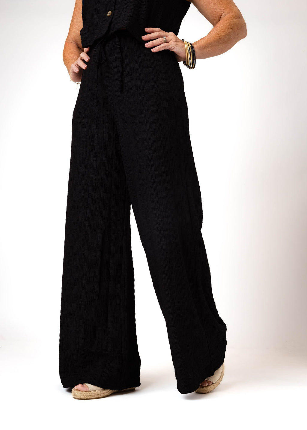 Sabrina Textured Pants