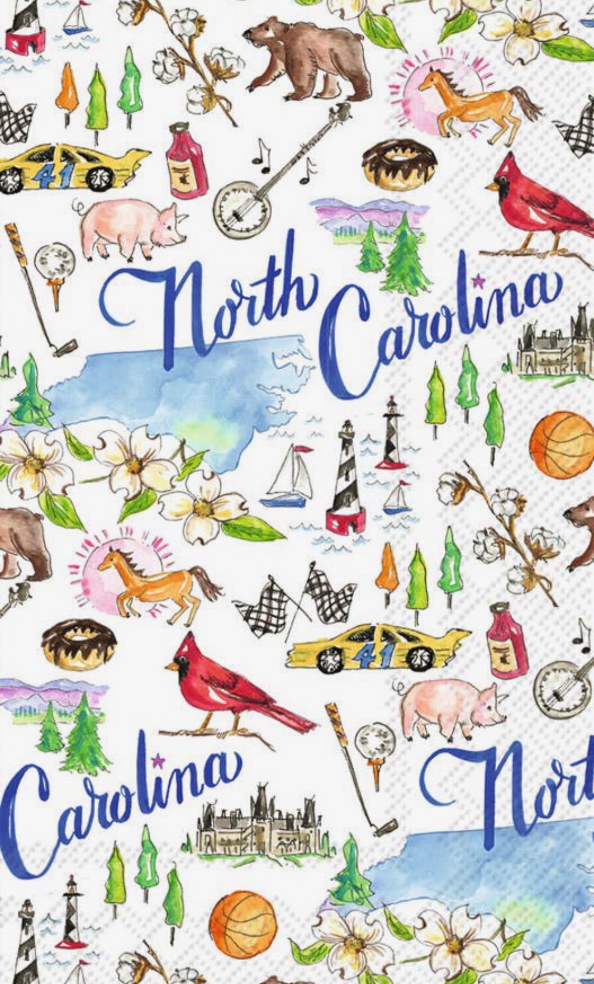 North Carolina Paper Guest Towels