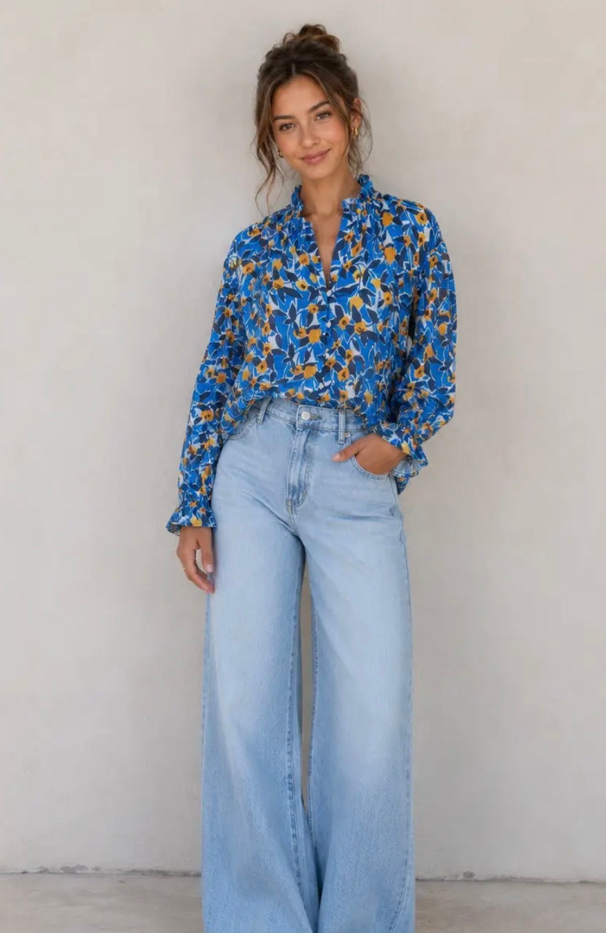 Blue Meadow Blouse