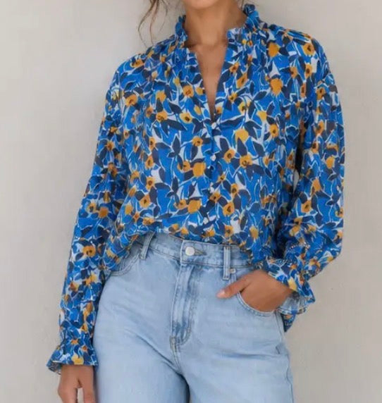 Blue Meadow Blouse