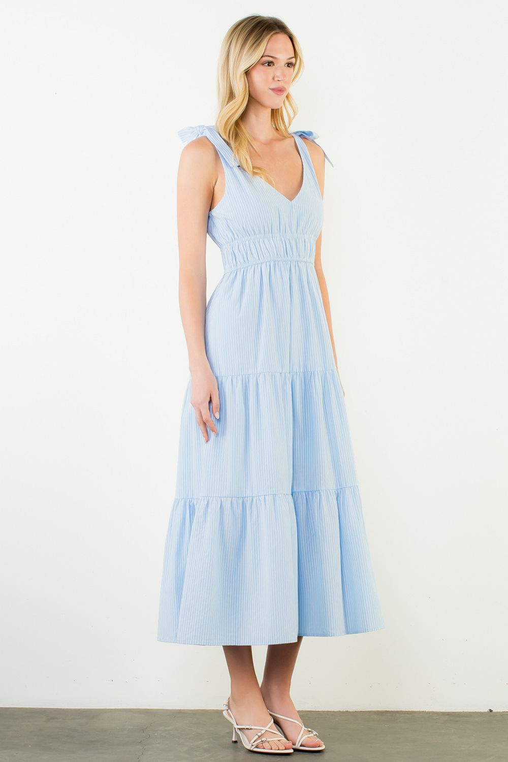Kayla Seersucker Maxi Dress