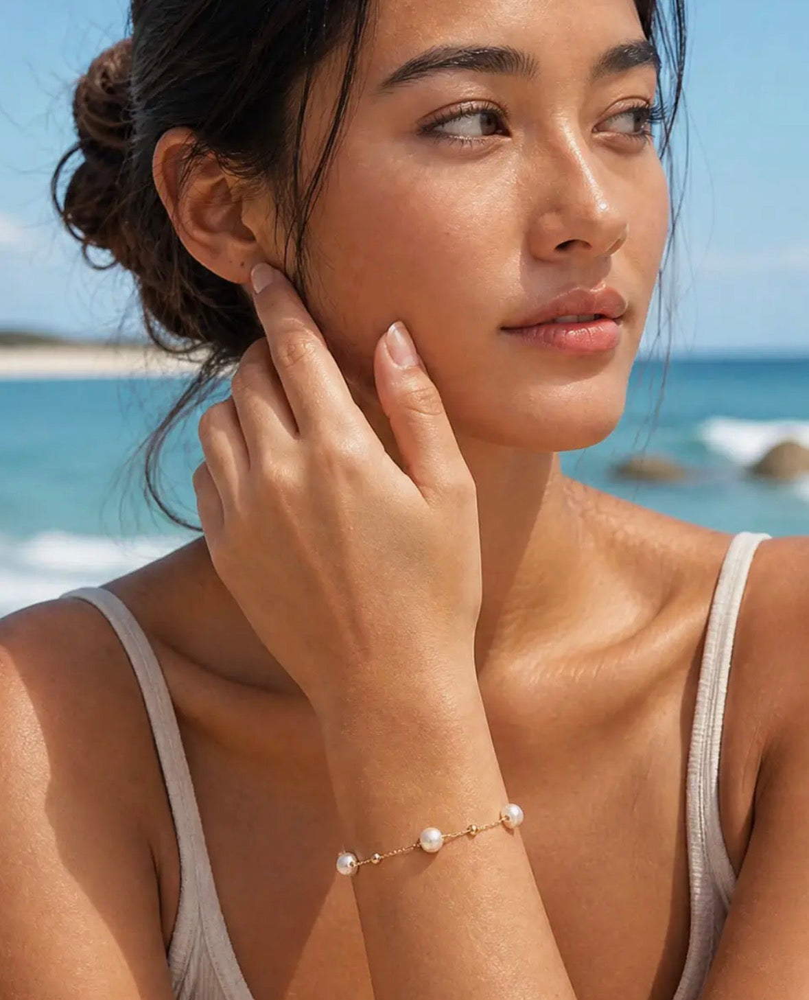 Bryan Anthonys Grit Pearl Bead Bracelet